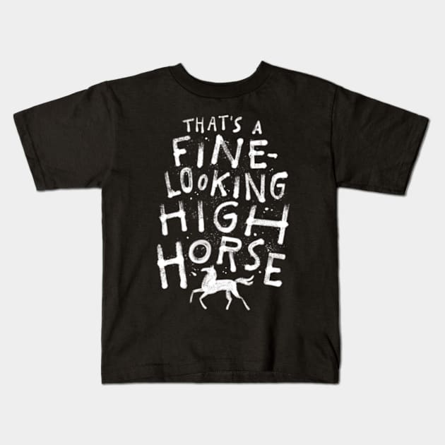 High Horse Kids T-Shirt by grrrenadine